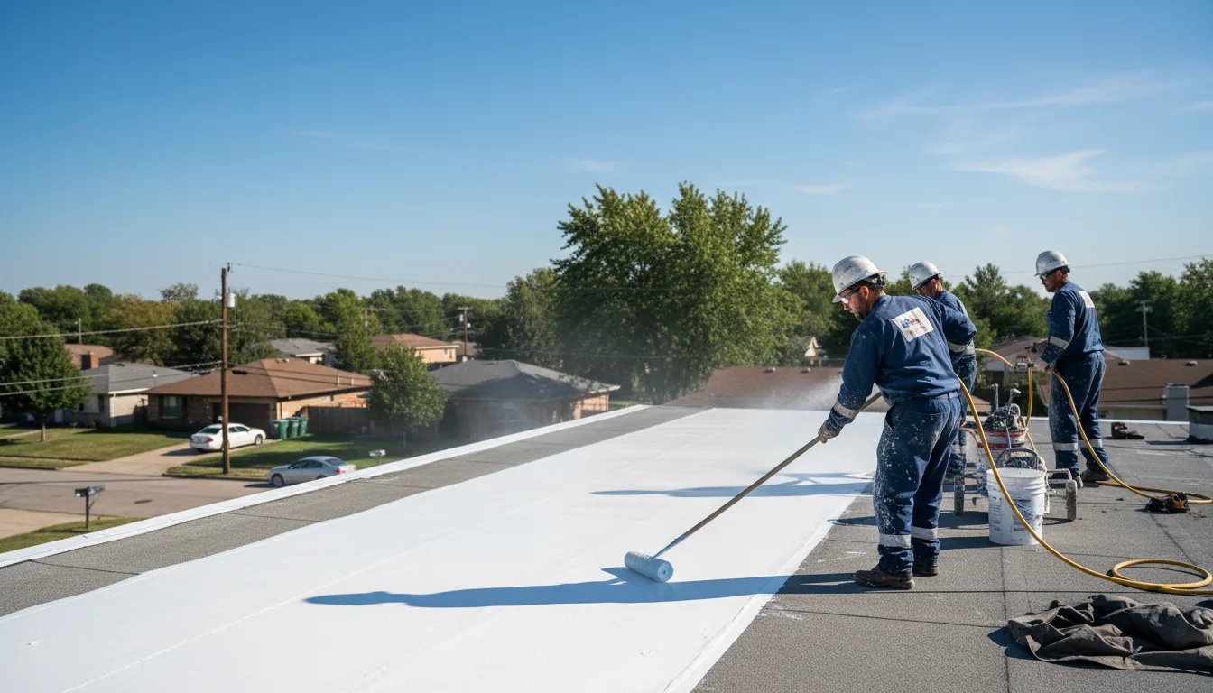 Commercial roof coating in Iowa Park, TX near me